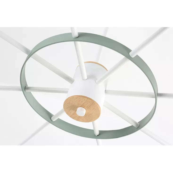 Modern Rotatable Metal Cylinder Chandelier: Macaron Style Ceiling Light for Nursing Room