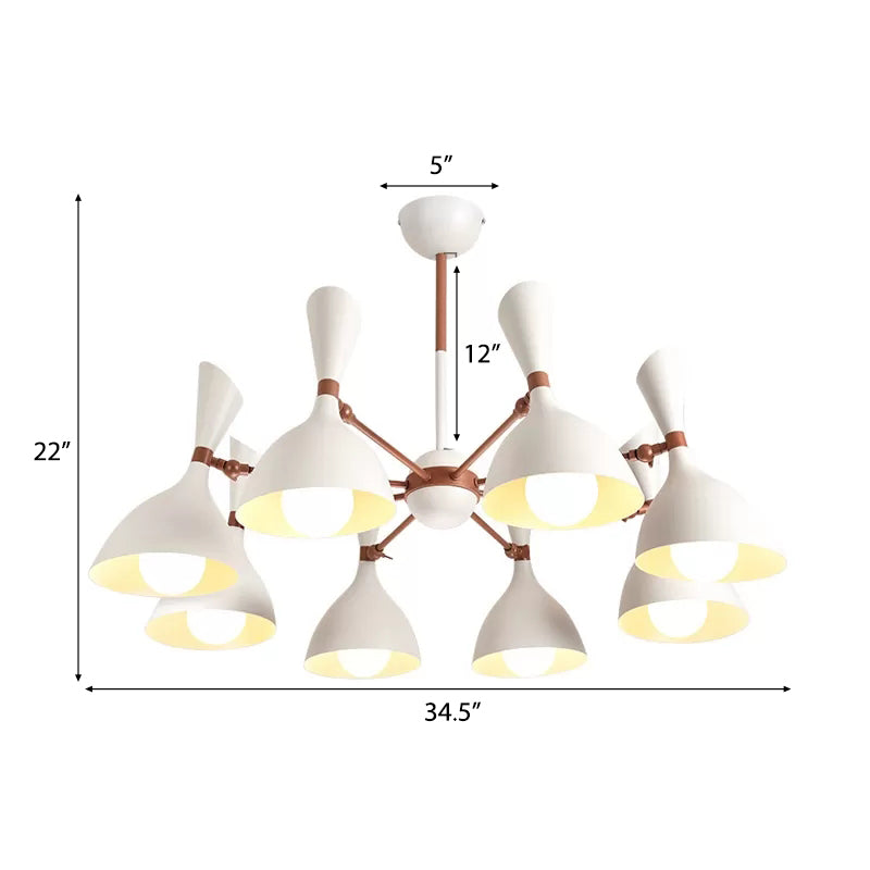 Contemporary Monochrome Kindergarten Pendant Chandelier for Living Room