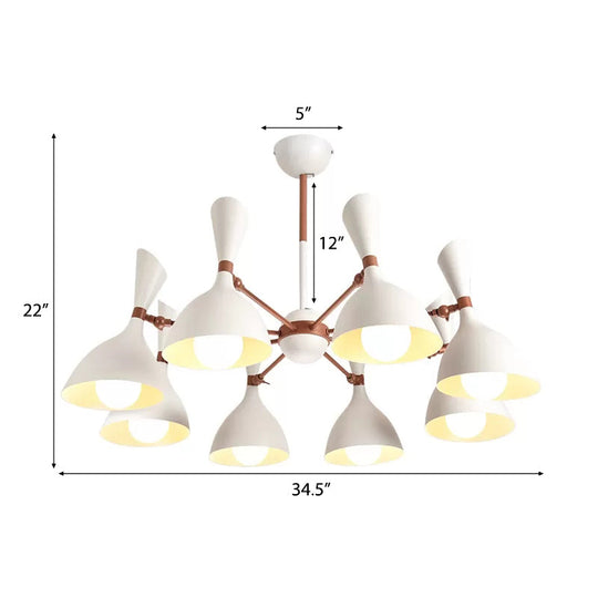 Contemporary Monochrome Kindergarten Pendant Chandelier for Living Room