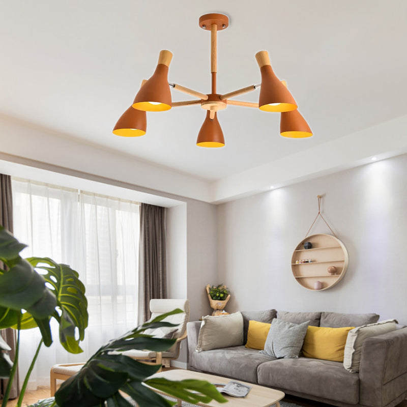 Macaron Half-Bottle Chandelier - Metallic Candy Colored Pendant Light for Nursery