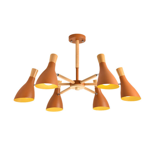 Macaron Half-Bottle Chandelier - Metallic Candy Colored Pendant Light for Nursery