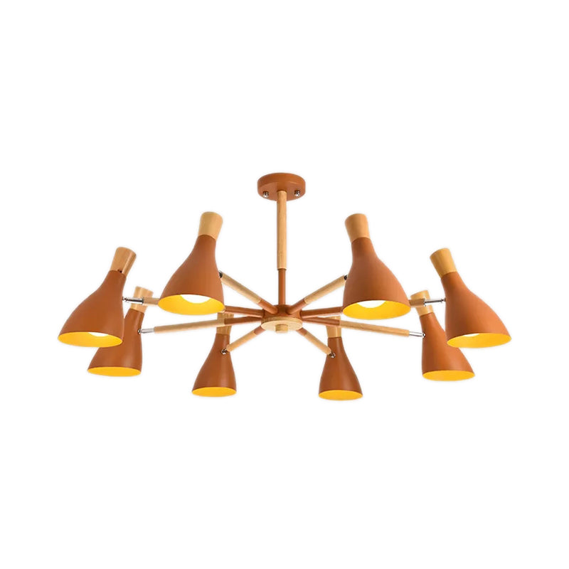 Macaron Half-Bottle Chandelier - Metallic Candy Colored Pendant Light for Nursery