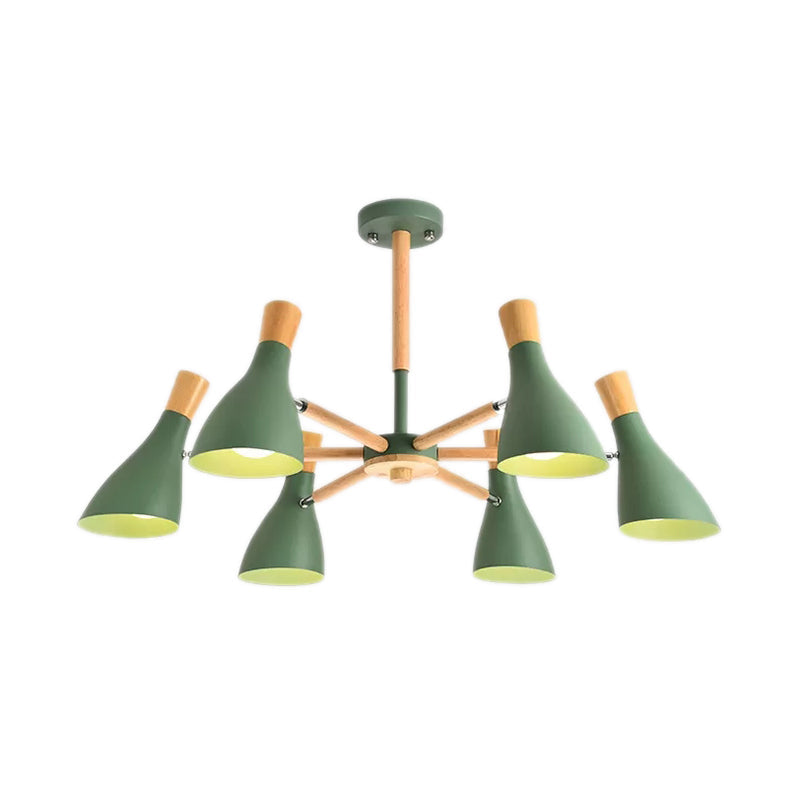 Macaron Half-Bottle Chandelier - Metallic Candy Colored Pendant Light for Nursery