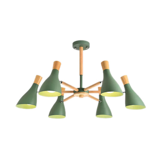 Macaron Half-Bottle Chandelier - Metallic Candy Colored Pendant Light for Nursery