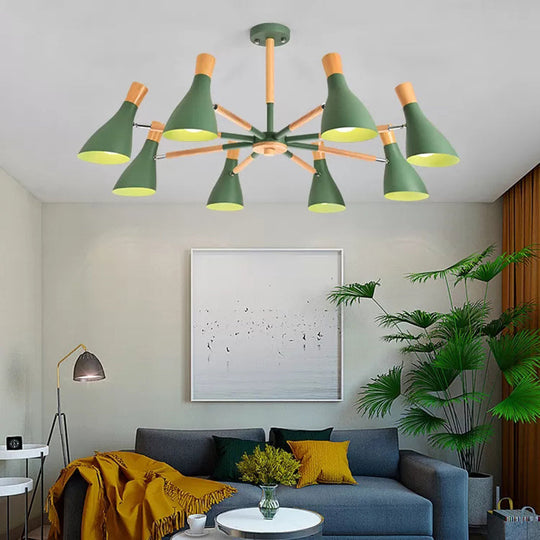 Macaron Half-Bottle Chandelier - Metallic Candy Colored Pendant Light for Nursery