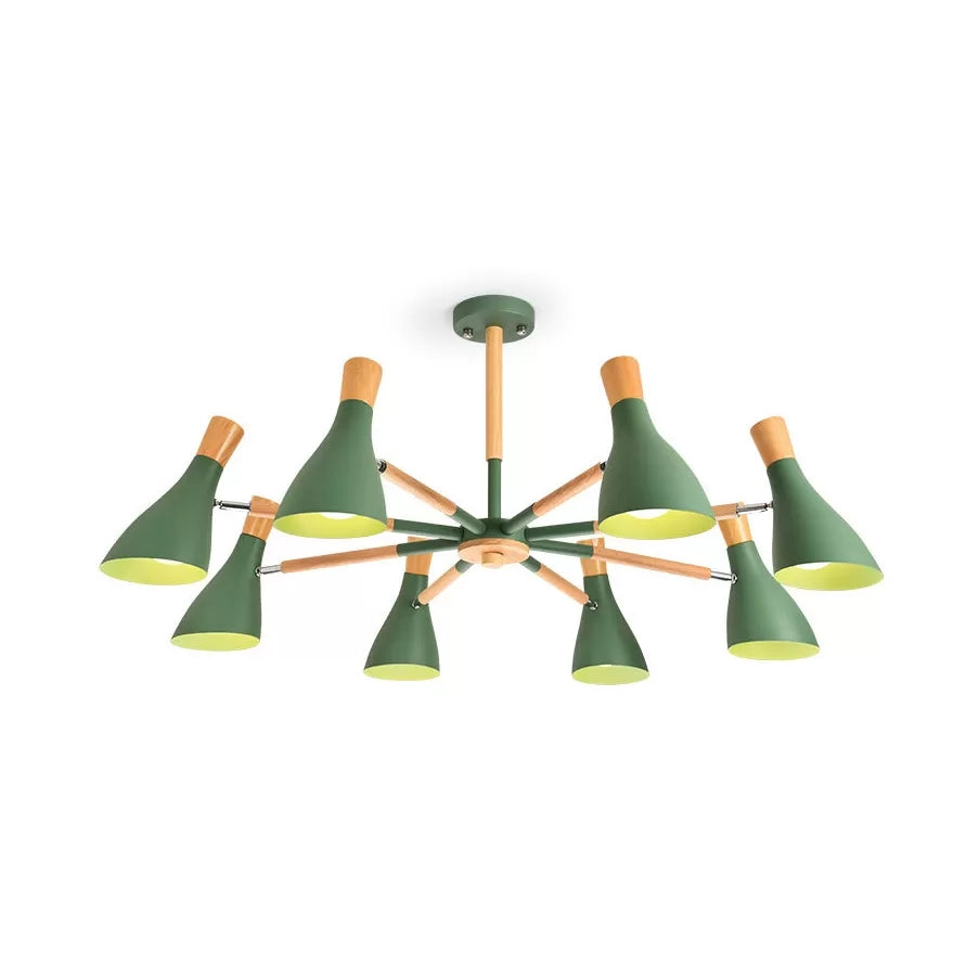 Macaron Half-Bottle Chandelier - Metallic Candy Colored Pendant Light for Nursery