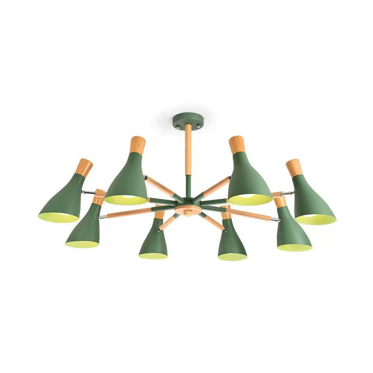 Macaron Half-Bottle Chandelier - Metallic Candy Colored Pendant Light for Nursery