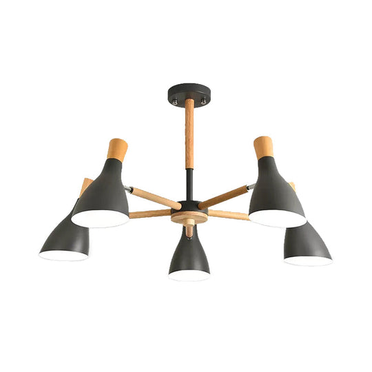 Macaron Half-Bottle Chandelier - Metallic Candy Colored Pendant Light for Nursery