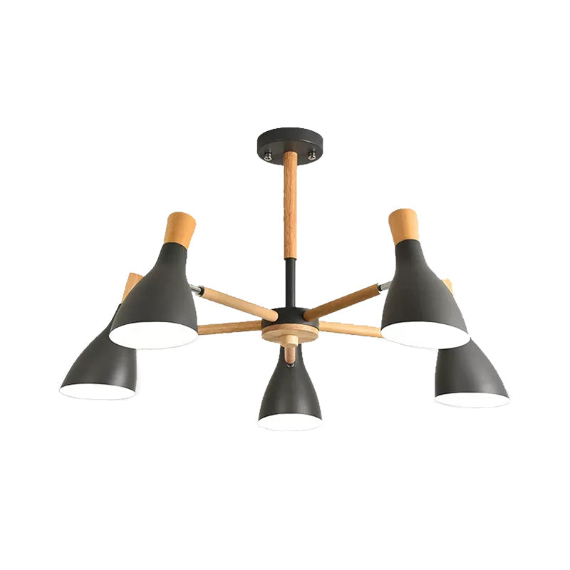 Macaron Half-Bottle Chandelier - Metallic Candy Colored Pendant Light for Nursery