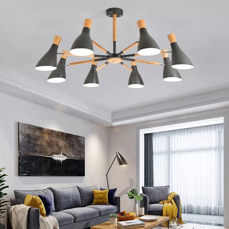 Macaron Half-Bottle Chandelier - Metallic Candy Colored Pendant Light for Nursery