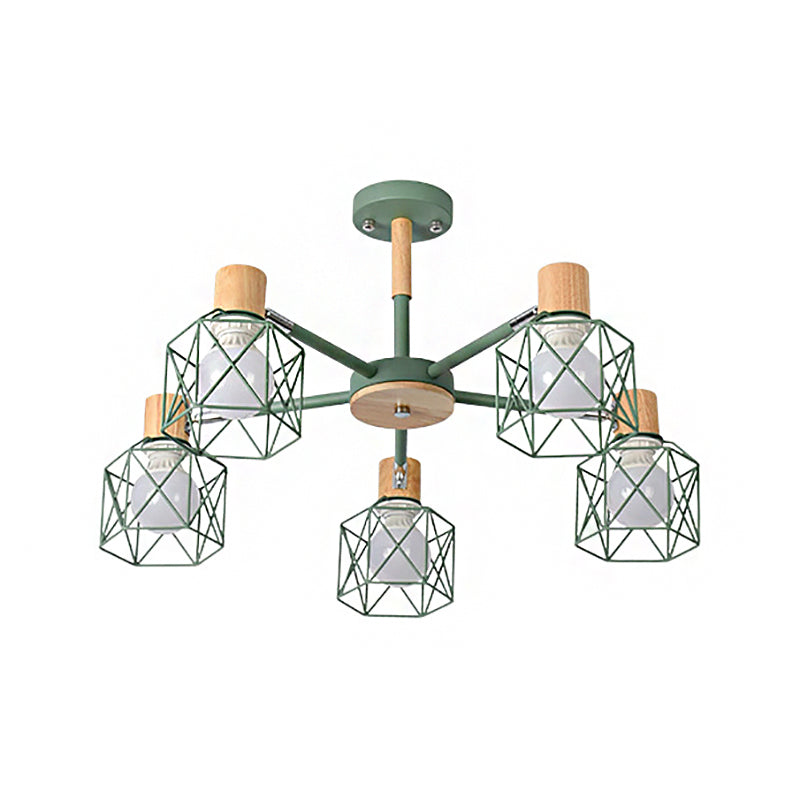 Stylish Macaron Ceiling Pendant: Metal Hanging Light for Nurseries