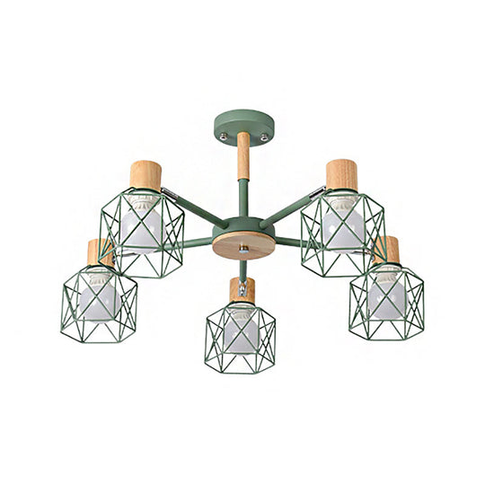 Stylish Macaron Ceiling Pendant: Metal Hanging Light for Nurseries