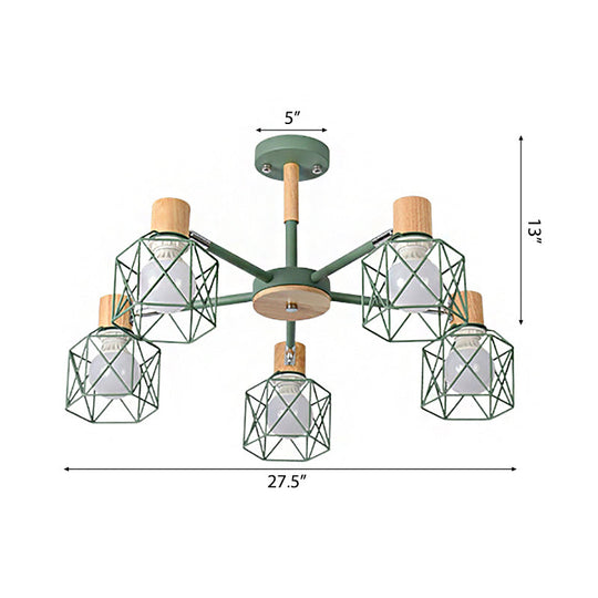 Stylish Macaron Ceiling Pendant: Metal Hanging Light for Nurseries