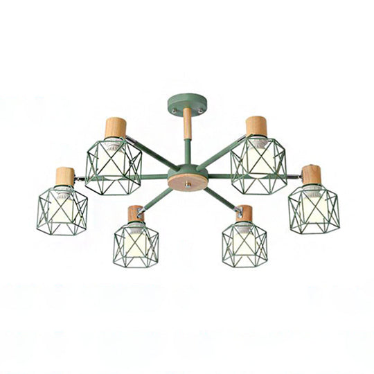 Stylish Macaron Ceiling Pendant: Metal Hanging Light for Nurseries