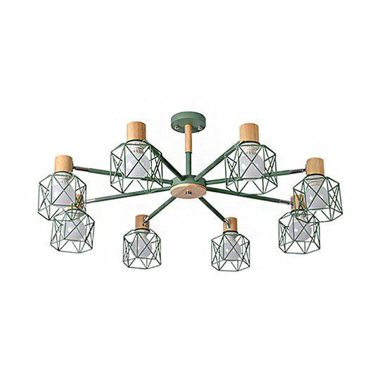 Stylish Macaron Ceiling Pendant: Metal Hanging Light for Nurseries