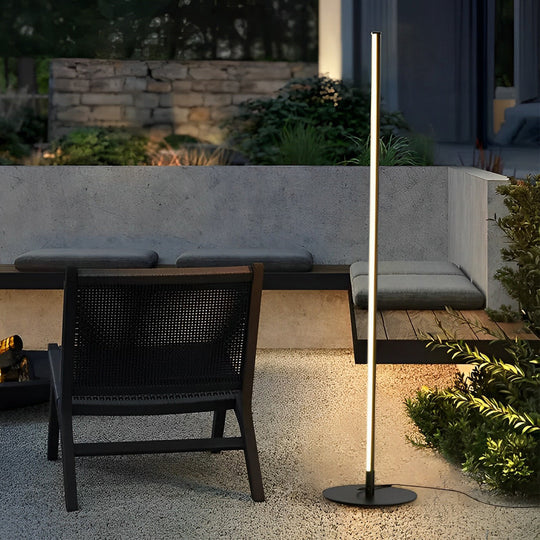 Remote Control LED Outdoor Rod Floor Accent Lamp