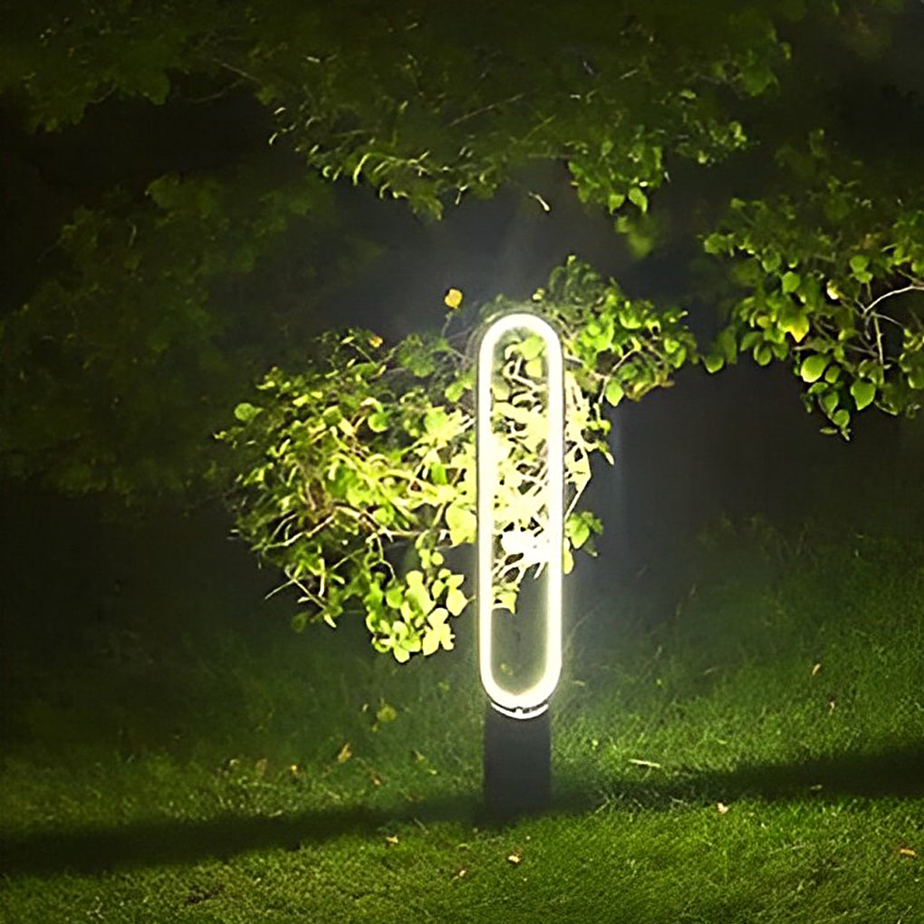 Modern Long Linear LED Solar Pathway Light