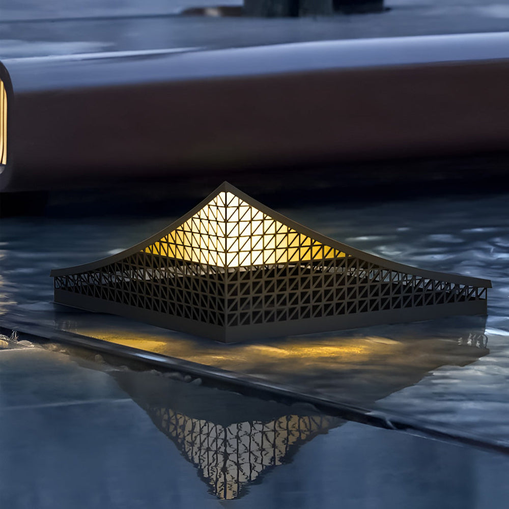 Industrial Solar LED Garden Light with Mesh Design