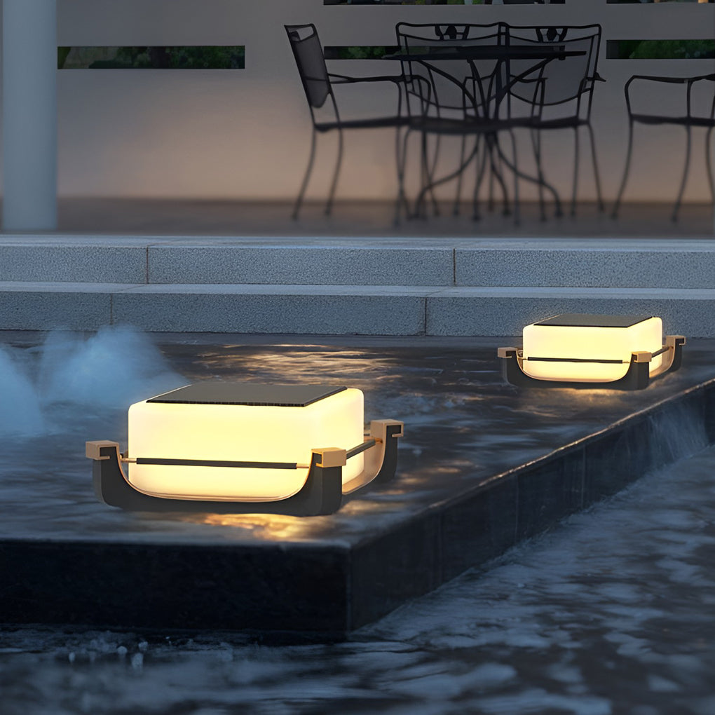 Waterproof LED Solar Deck Post Light Outdoor Fence Pillar Lamp