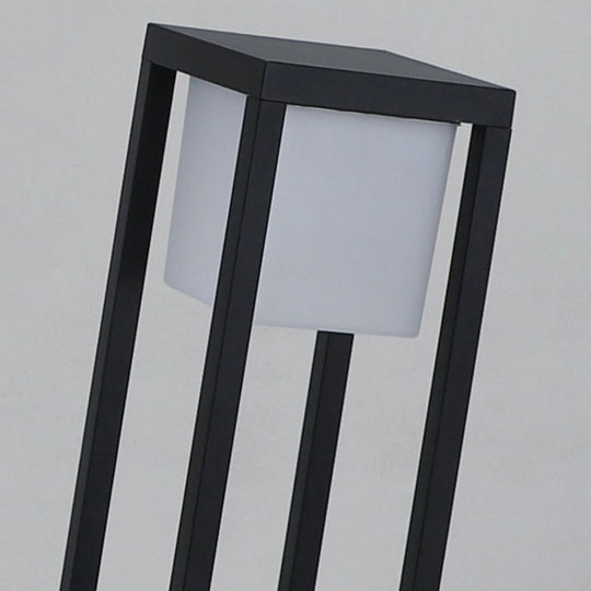 Hollow Rectangular Solar LED Pathway Bollard Lights