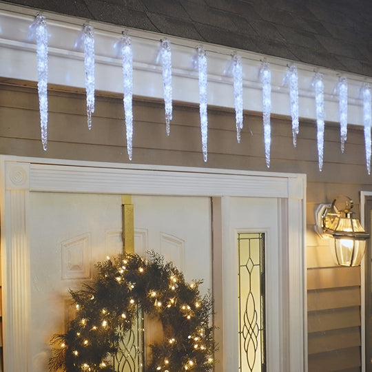 Solar LED Waterproof Icicle String Lights