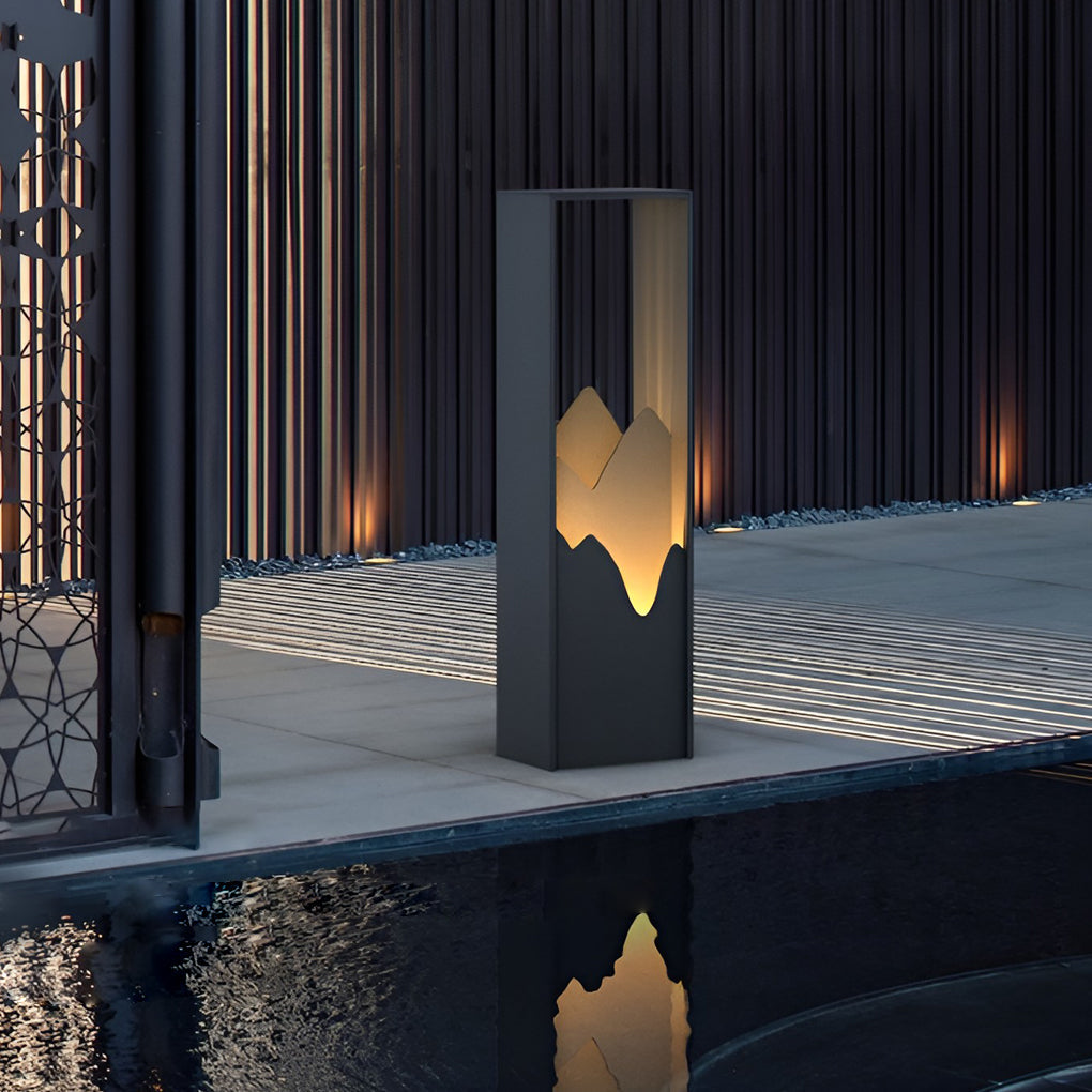 LED Mountain Scenery Path Lights Waterproof Landscape Lighting for Outdoor Elegance