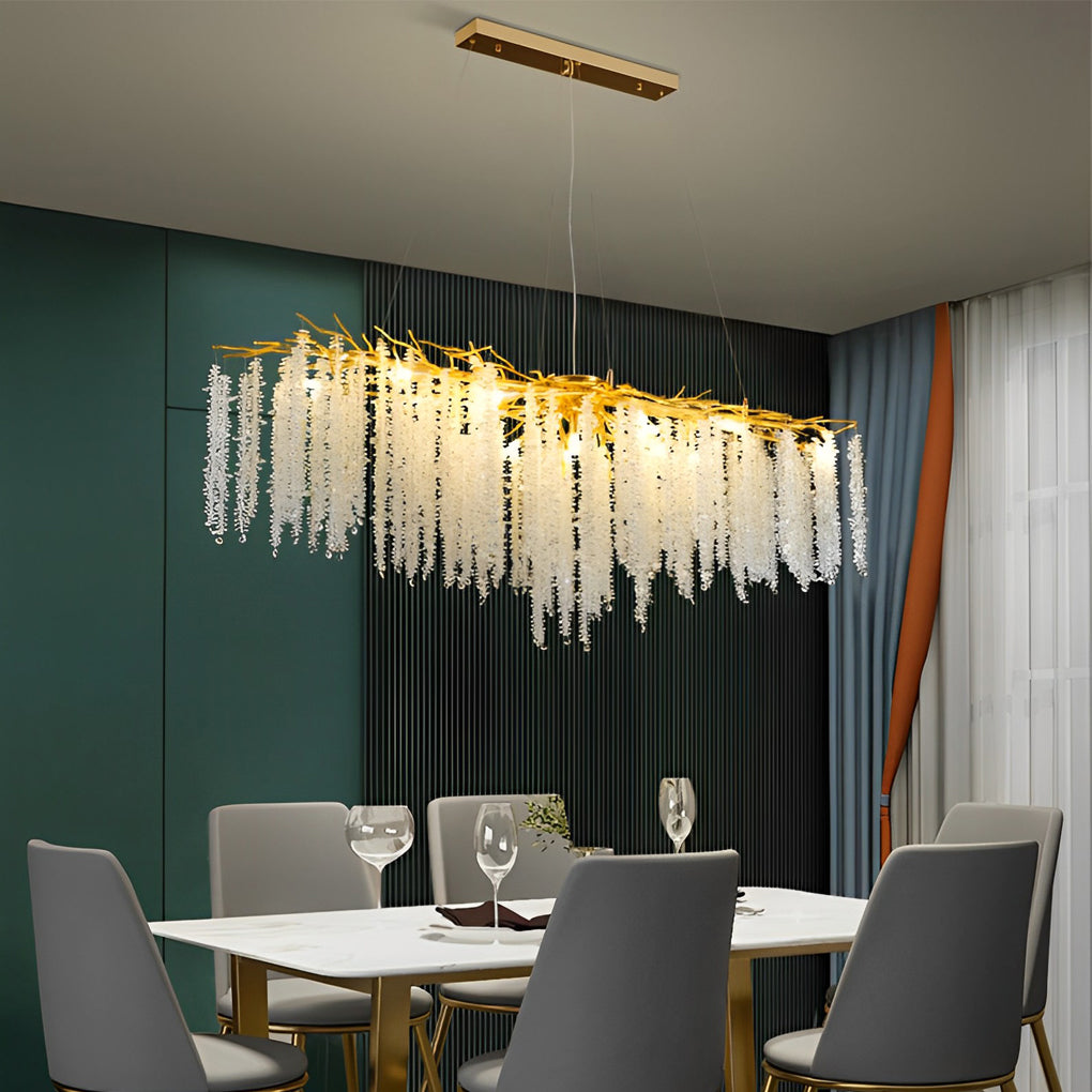 Creative Branches Crystal Pendant Three Step Dimming Modern Chandelier