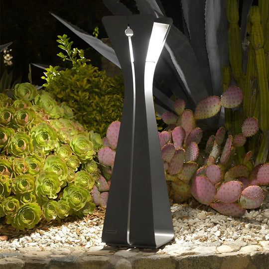 Sleek Stainless Steel Solar Pathway Light