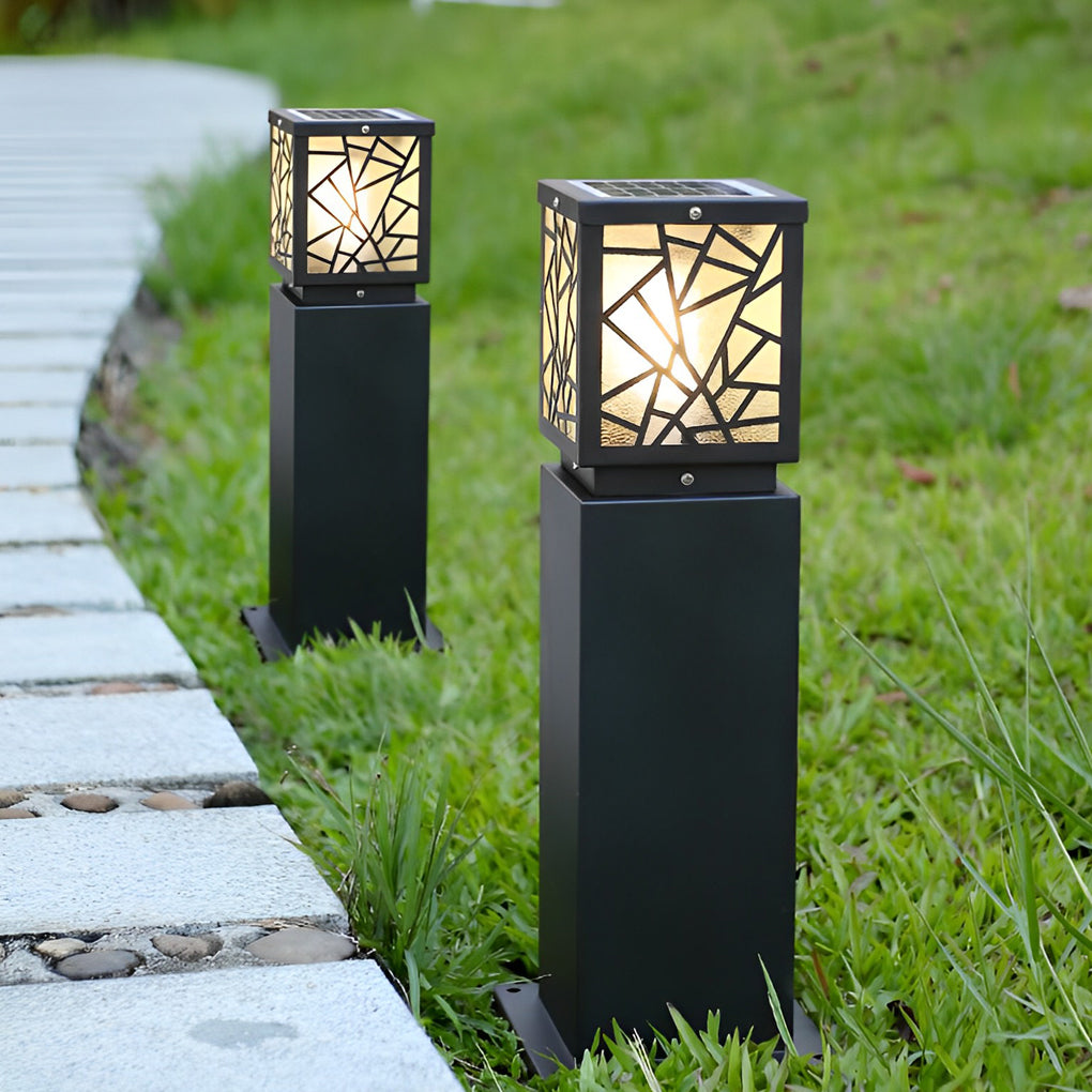 Modern Solar LED Outdoor Bollard Path Lights