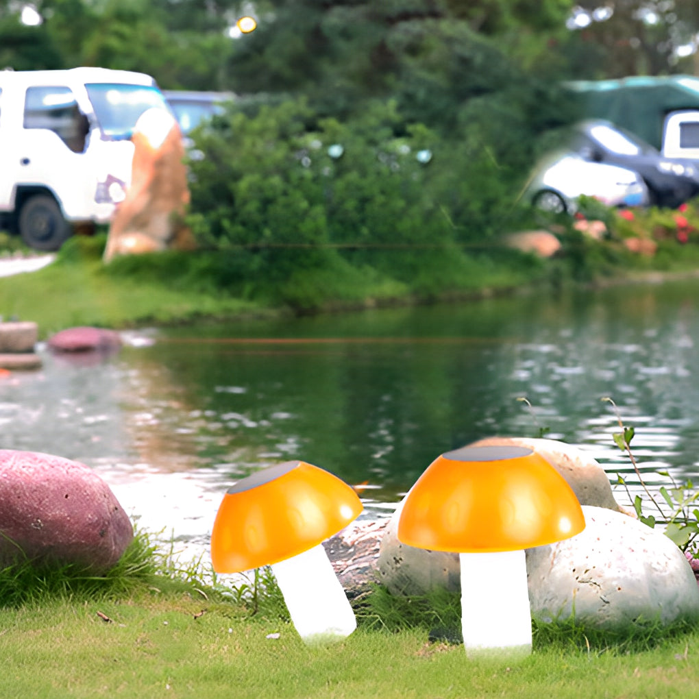 Mushroom Solar LED Outdoor Waterproof Lawn Light