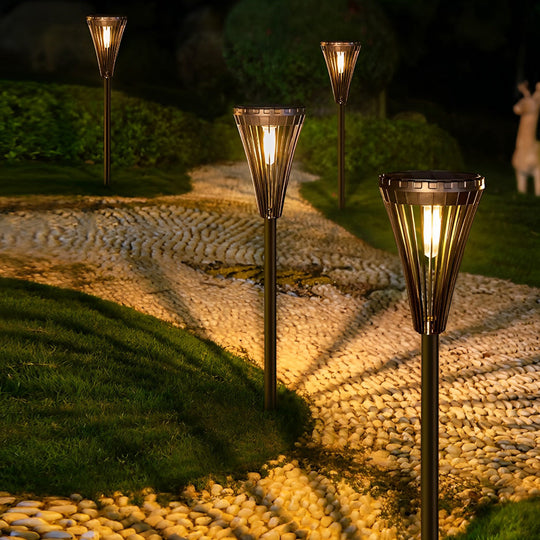 Intelligent Solar Powered Waterproof LED Pathway Lights