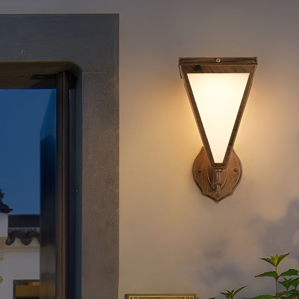 Industrial Tapered Solar LED Outdoor Wall Light