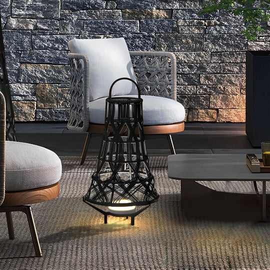 Tribal Outdoor Floor Lamp