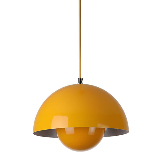 1 Light Metal Mushroom Nordic Flowerpot Pendant Light