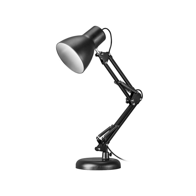 Black Metal Conic Shade Adjustable Desk Light - Stylish Industrial Task Lighting for Office