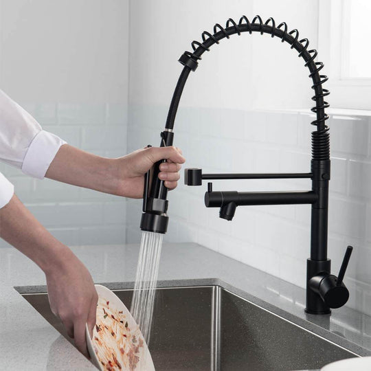 HydroBliss - Dual Spout Pull Out Spring Faucet