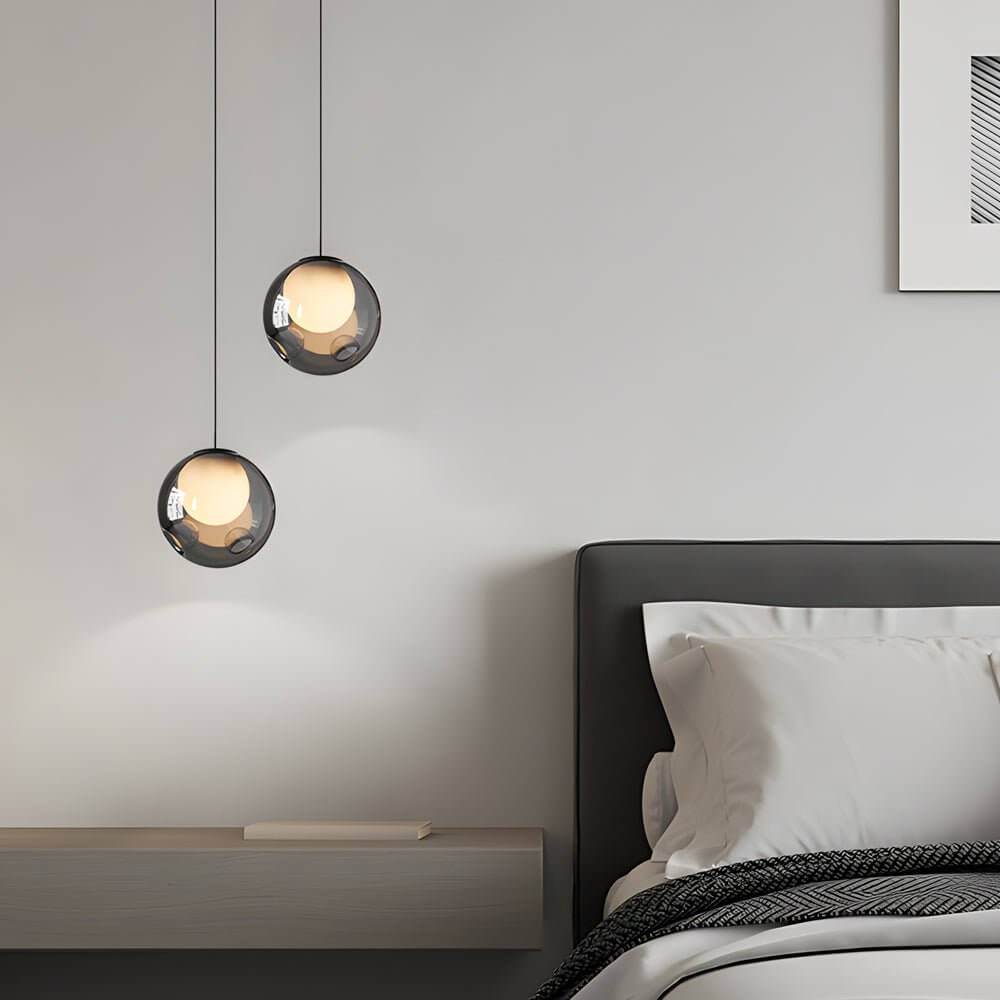 6.3 Inch Glass Bubble LED Modern Pendant Light