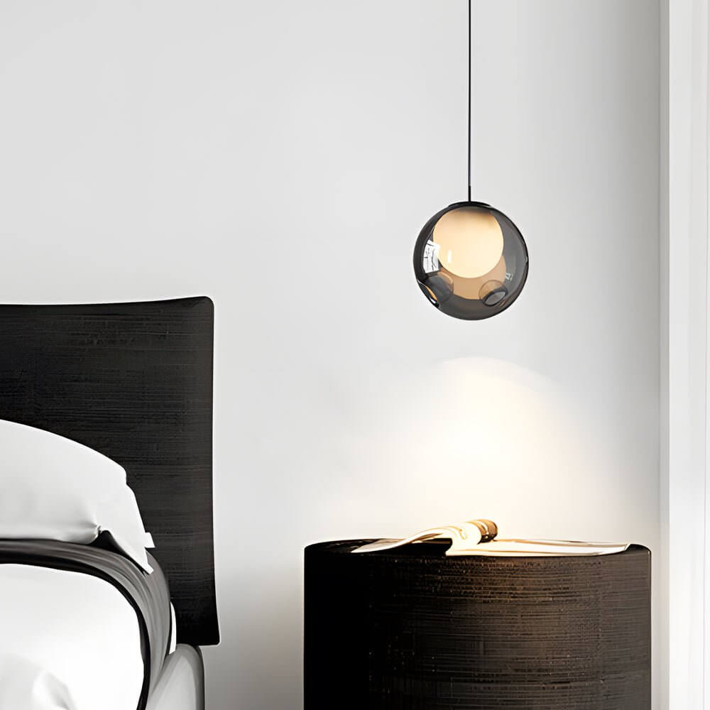 6.3 Inch Glass Bubble LED Modern Pendant Light