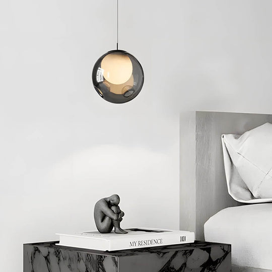 6.3 Inch Glass Bubble LED Modern Pendant Light