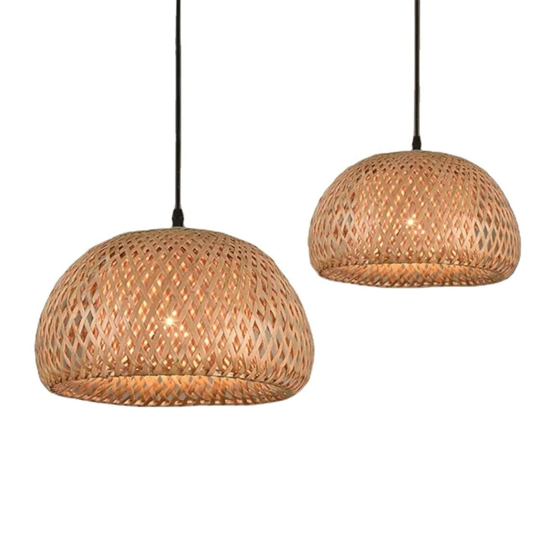 Lyra Bamboo Basket Lampshade - Eco-Friendly, Handcrafted Woven Design