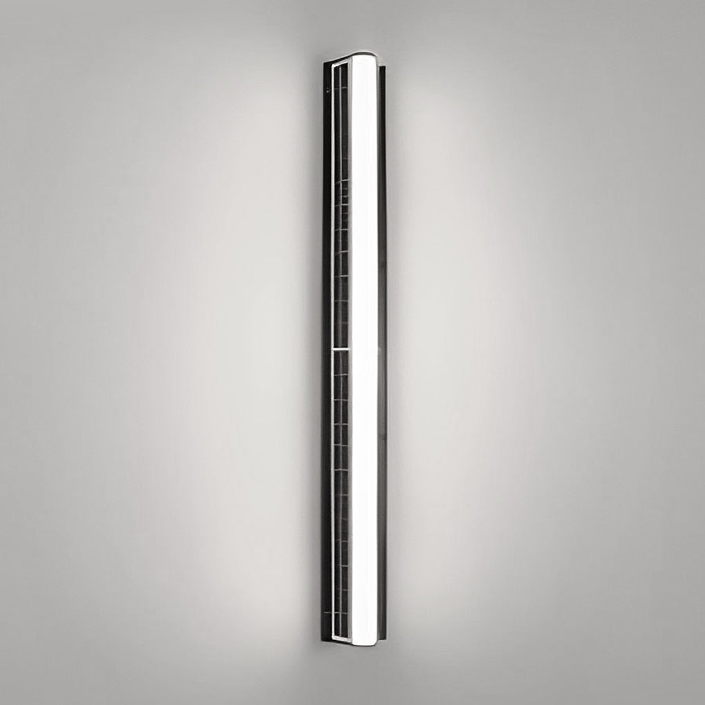 Long Acrylic LED Solar Outdoor Wall Light Waterproof Linear Lamp