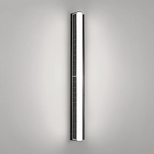 Long Acrylic LED Solar Outdoor Wall Light Waterproof Linear Lamp