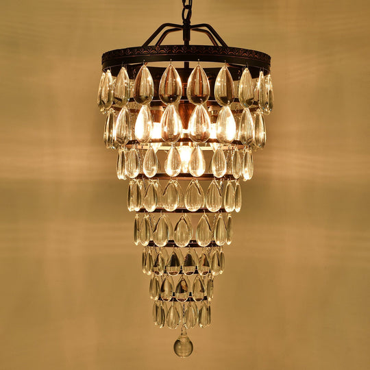 Crystal LED Waterdrop Empire Chandelier: Luxurious Elegance for Your Home