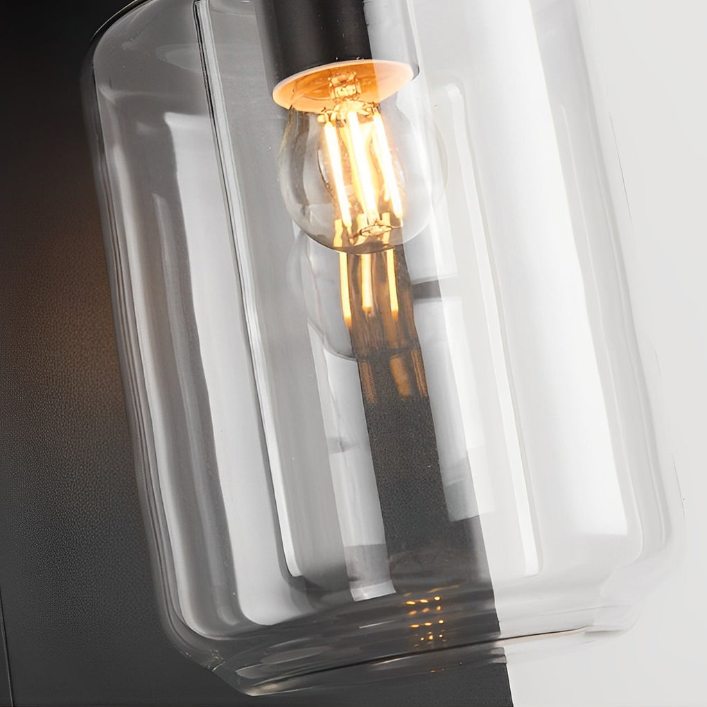 Outdoor Waterproof LED Glass Solar Wall Light with Remote