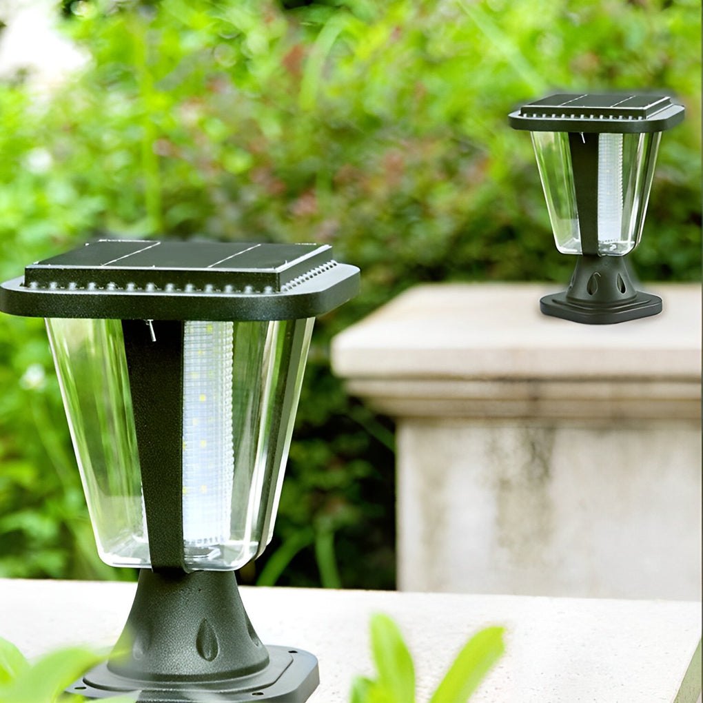 Solar LED Outdoor Post Cap Lights with Motion Sensor
