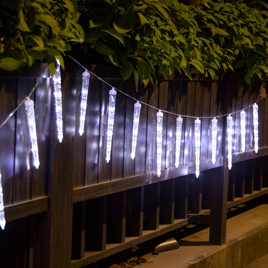 Solar LED Waterproof Icicle String Lights
