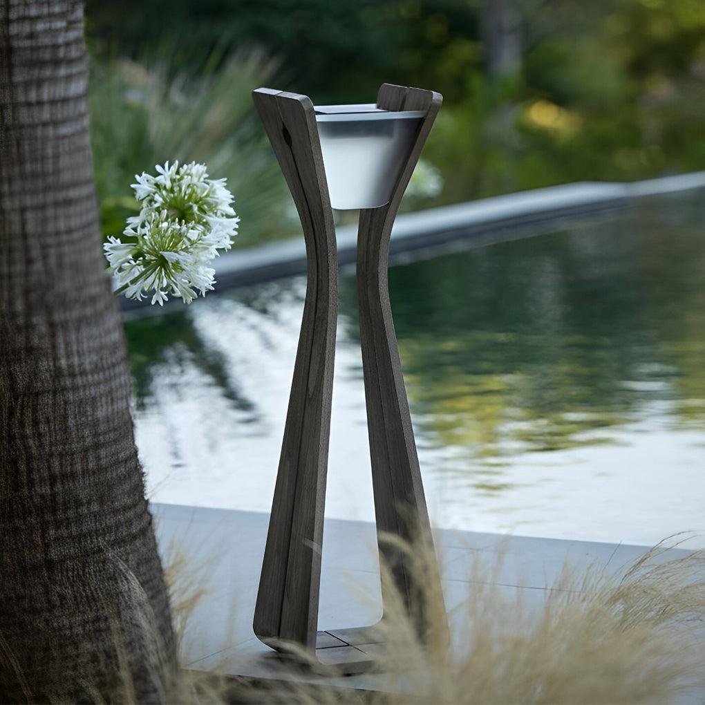 Sleek Stainless Steel Solar Pathway Light