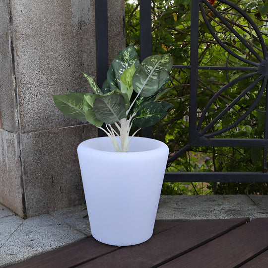 Luminous Flowerpot with RGB Lighting – Solar, Rechargeable & Hardwired Options