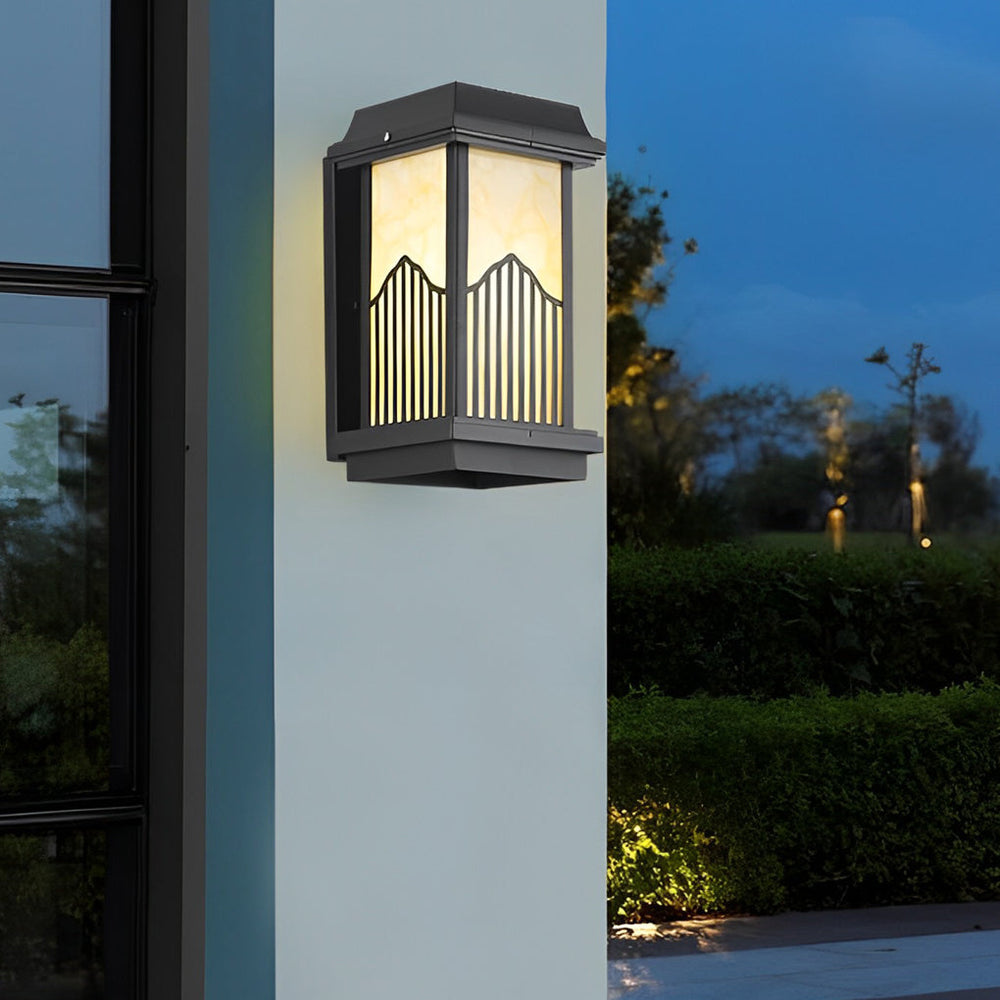 Solar Powered Waterproof Outdoor Wall Light with Remote