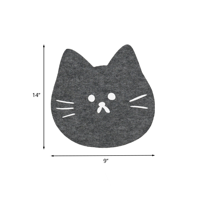 Cartoon LED Wall Lamp for Kids Bedroom with Felt Sheep, Pine Tree, and Airship - Available in Pink, Green, and Blue